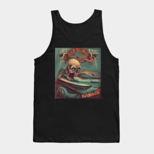 Spooky retro surfer Tank Top